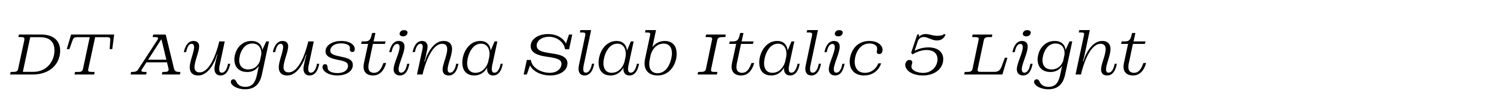 DT Augustina Slab Italic 5 Light